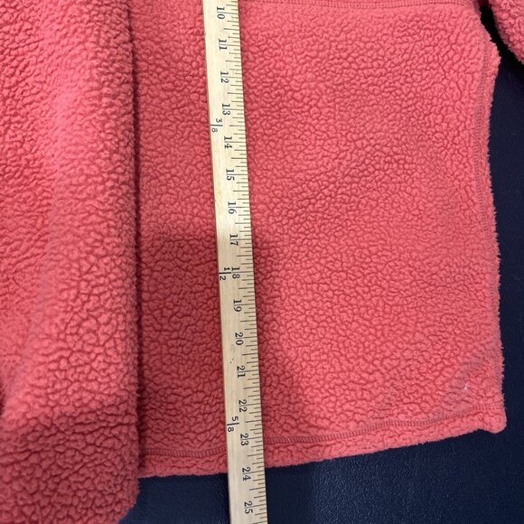 Carhartt Jacket Womens XS Orange Relaxed Fleece Pullover Sherpa 1/4 Snap Outdoor - Picture 9 of 9